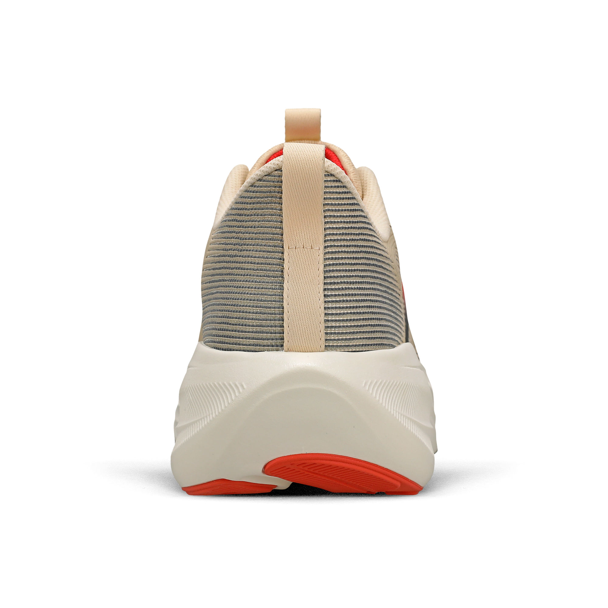 Tênis Under Armour Charged Endless Bege Unissex vista posterior mostrando detalhes do design